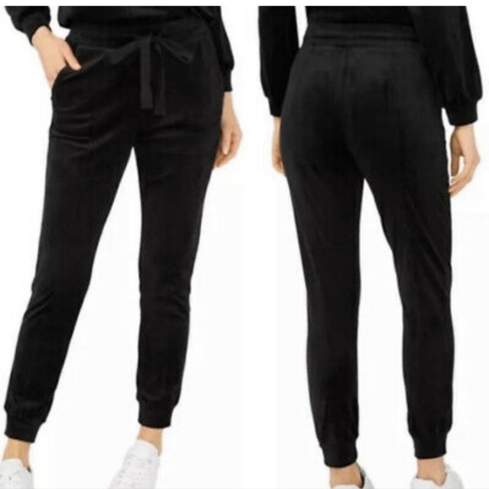 House of Harlow black velour joggers size 1X